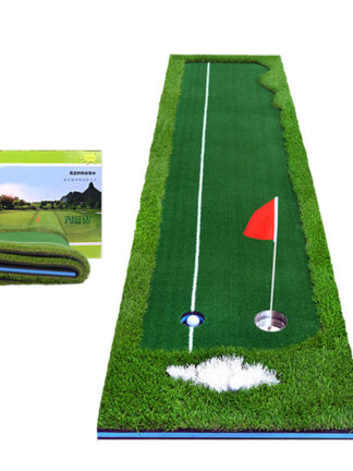Купить Portable 3m Indoor Outdoor Golf Training Aids Club Holder Office Home Mat Putting Green Trainer Putter Swing Fairway Lawn
