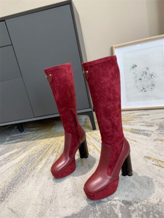 Купить Casual Design Chunky Heels Women's Ankle Boots Winter Booty Luxury Designer Party Red Sole Booty 34-42