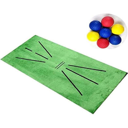 Купить Outdoor Golf Training Swing Detection Mat Batting Golfer Garden Grassland Practice Equipment Mesh Aid Cushion Tool Non-Slip Thickening Simulator