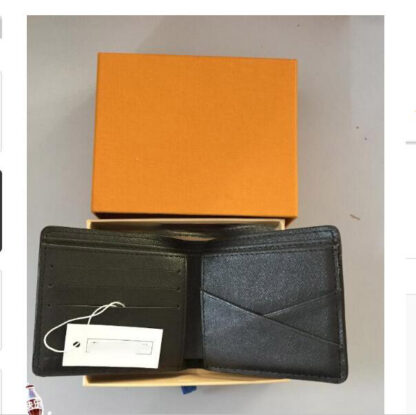 Купить 2021 Top quality Real leather Wallet Men's purse Wallets For Men come With Orange Box and Dust Bag