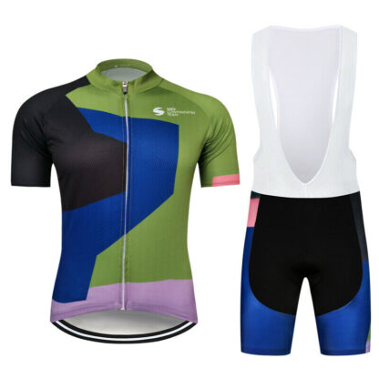 Купить Mens Cycling Team 2021 Set Jersey Bib Shorts Kits Pro Cyclings Teams Outfits Shirt