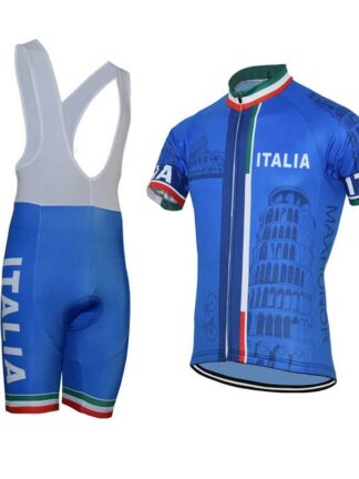 Купить 2021 Italia Leaning Tower of Pisa Cycling Jersey Kit