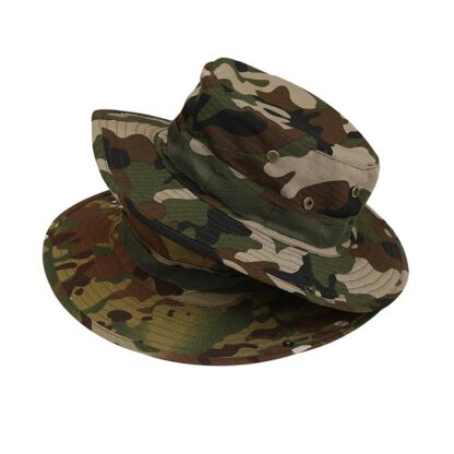 Купить Wide Brim Hats Camouflage Tactical Cap Military Boonie Bucket Hat Army Caps Camo Men Outdoor Sports Sun Fishing Hiking Hunting