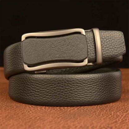 Купить New matte automatic buckle men's top layer cowhide business leisure final elderly dad personalized trouser belt