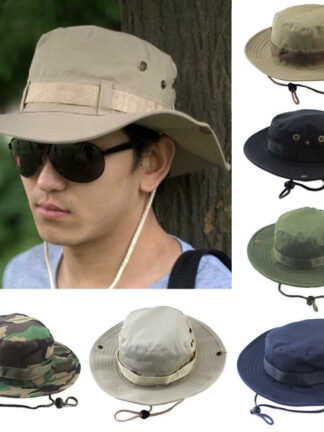 Купить New Bucket Hats Outdoor Jungle Military Camouflage Bob Camo Bonnie Hat Fishing Camping Barbecue Cotton Mountain Climbing Hat Q0811