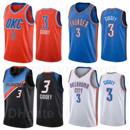 Купить Screen Print Derrick Favors Jersey Basketball Josh Giddey 3 Tre Mann 23 Navy Blue Black White Grey Orange Team Breathable For Sport Fans
