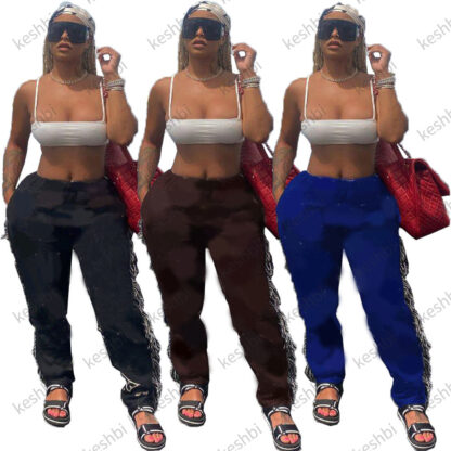 Купить 2021 fashion women pants loose casual luxury designer high qualityletter printed harem yoga jogger trousers
