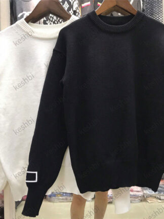 Купить Autumn Winter Women Pullover Sweaters Embroidery Letter Loose Round Neck Long Sleeve Sweater