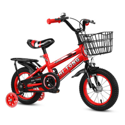 Купить 12/14/16 Inch Children Bike Boys Girls Toddler Bicycle Adjustable Height Kid Bicycle with Detachable Basket for 2-7 Years Old