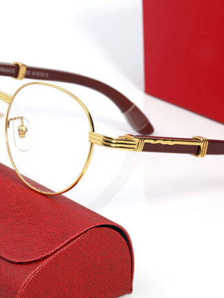 Купить Luxury Designer Sunglasses for Women Mens Round MILLIONAIRE Sunglass Wave Carving Wooden Frame Vintage Eyeglass Polarized Man Shiny Gold Metal Woman Eyeglasses