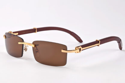 Купить Luxury 2022 Brand Designer Sunglasses Mens Women men womens Pilot Polarized Sunglasses Carti UV400 Eyewear Sun Glasses Gold Metal Frame Wood Polaroid Eyeglasses