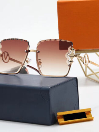 Купить Elegant Sunglasses Beach Sun Glasses Alloy Frameless Unique Wavy Edge for Man Woman 7 Color Good Quality