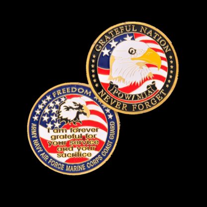Купить Non Magnetic USA Army Navy Air Force Marine Corps Coast Guard Freedom Eagle Crafts Gold Plated Color Rare Challenge Coin For Collection