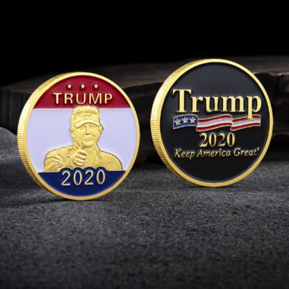 Купить Non Magnetic Crafts Donald Trump President Historical Badge USA Keep American Great Gold Plated Souvenir Coin Gift