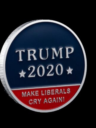 Купить 10pcs Non Magnetic Crafts 45th President Of The United States Make Liberals Cry Again Donald Trump Silver Plated Souvenir Coin
