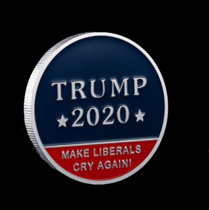 Купить 10pcs Non Magnetic Crafts 45th President Of The United States Make Liberals Cry Again Donald Trump Silver Plated Souvenir Coin