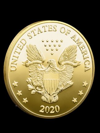 Купить 10pcs Non Magnetic Crafts Joe Biden Gold Plated Coin Collectibles President Original Badge Medal Gifts