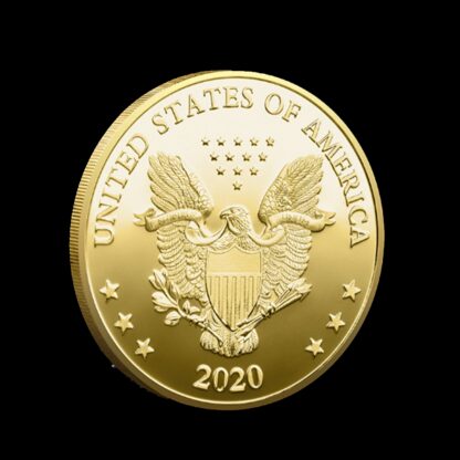 Купить 10pcs Non Magnetic Crafts Joe Biden Gold Plated Coin Collectibles President Original Badge Medal Gifts