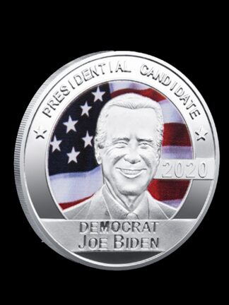 Купить Non Magnetic Crafts US Joe Biden President Silver Plated Commemorative Souvenir Coin Collectible Coins Replica Badge