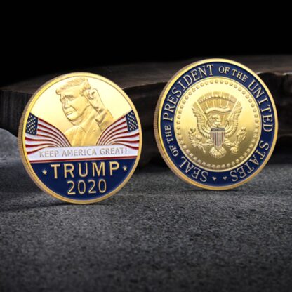 Купить Non Magnetic 45Th US President Donald Trump Craft Gold Plated Tower Keep America Great Again Coin Collection Badge