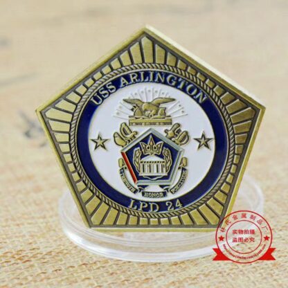 Купить 50pcs Non Magnetic Crafts American 911 Uss Arlington Pentagon Antique Military Bronze Plated Challenge Coin