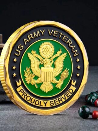 Купить Non Magnetic Proud Served This We'll Defend Duty Honor Country Veteran Day US Flag Army Craft Challenge Coin With Capsule