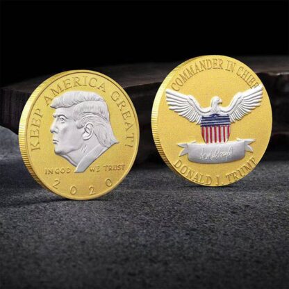 Купить Non Magnetic Donald J Trump Of US President Metal Craft Silver Gold Plated EAGLE Commemorative Coin Medal