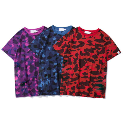Купить Men's T-Shirts Summer High Quality Camouflage Casual Teenager Fashion Print Tees Men Tops Classic Short Sleeve