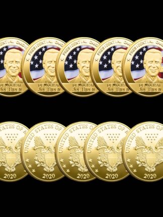 Купить 5pcs v Joe Biden Commemorative Badge Craft Gold Plated Souvenir Coin Collectible Gift Art Coins