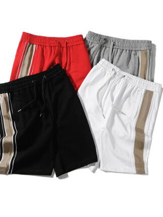 Купить Summer Man Shorts with Geometric Letter Fashion Casual Shorts Elastic Waist Short Pants for Mens Sports Cothings S-2XL Optional