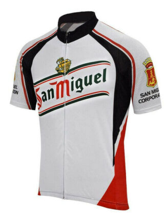 Купить 2021 San Miguel Beer Retro Cycling Jersey Short Sleeve