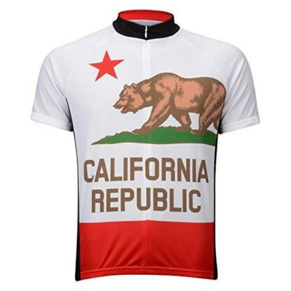 Купить 2021 Retro California Republic Summer Cycling Short sleeve Jersey