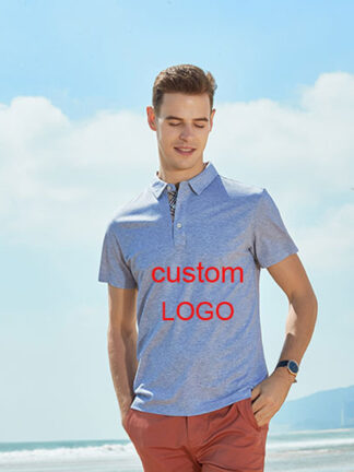 Купить Your own Custom Logo text Men Clothes High Quality Polo T shirts Top Design Polos