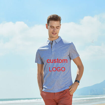 Купить Your own Custom Logo text Men Clothes High Quality Polo T shirts Top Design Polos