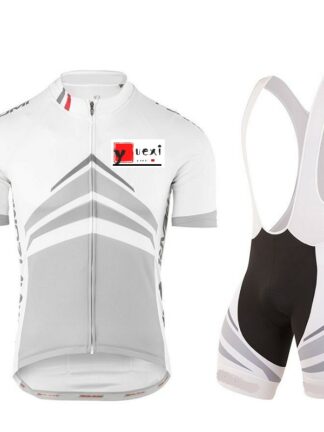Купить 2021 Summer Short Sleeve cycling jersey and bib shorts suit White gray Bike Top Mountain