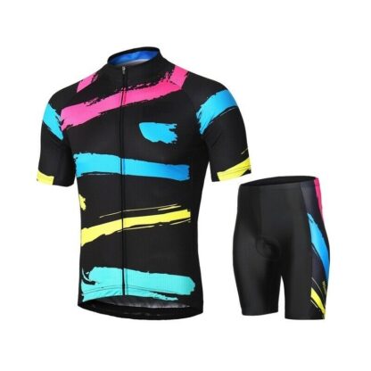 Купить 2021 Summer Cycling Jersey Sets Short Sleeve Shirt MTB Bicycle Suit Padded Shorts