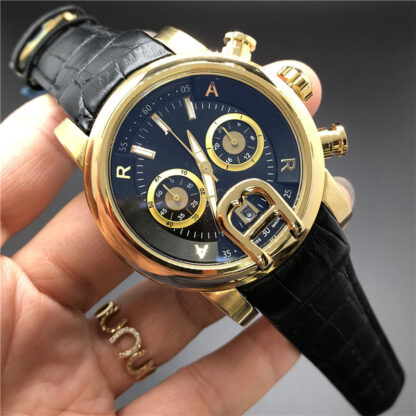 Купить Hot Selling Men's Watches 40mm Leather Strap Men's Watch Automatic Quartz Movement All Dial Work 5ATM Waterproof