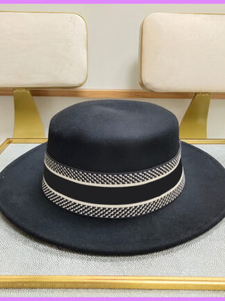 Купить 2021 WoolCap Designer Women Bucket Hat Street Solid Color Large Brim Hat Fitted Hats Caps Mens Casquette Winter Autumn Shelter Wind D218104F