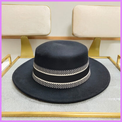 Купить 2021 WoolCap Designer Women Bucket Hat Street Solid Color Large Brim Hat Fitted Hats Caps Mens Casquette Winter Autumn Shelter Wind D218104F