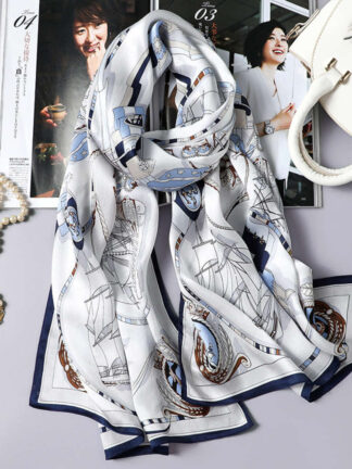 Купить New Fashion dign silk wholale long sublimation print pattern scarv silk women lady silk scarf