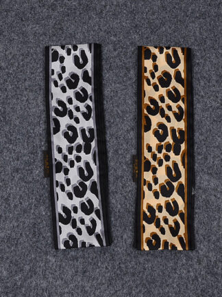 Купить New HOT Leopard Print Headband Scarf 47.2 In Ultra Length 100% Silk Handle Scarf Small Ribbon Hair Woman Bag Fashion Hot