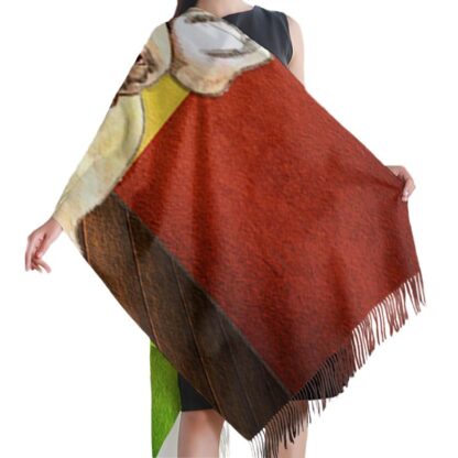 Купить New Fashion Scarves Women Cashmere Scarf Thin Lady Irish Sharpei Dog Wooden Board Shawls And Wraps Female Hijab Long Pashmina Head