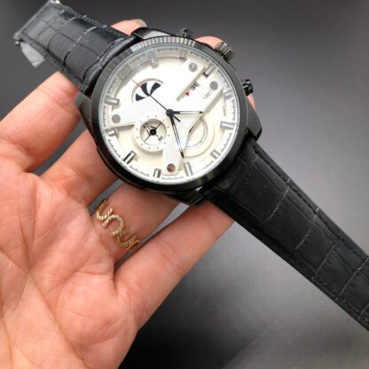 Купить High quality men's fashion watch leather strap stopwatch all small dials can work casual business sports men's waterproof reloj de lujo