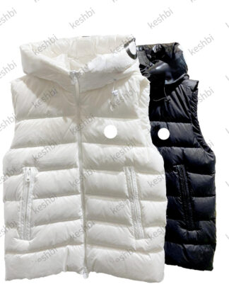 Купить Fashion Men's Winter Warm Down Vest Jacket Luxury Designer High Quality Casual Puffer Vests Sleeveless Coat