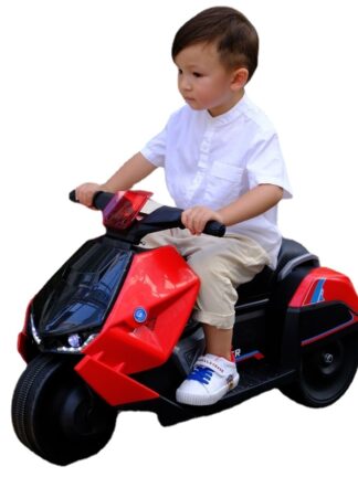 Купить New Children's Electric Motorcycle Three-wheeled Motorbikes Remote Control Toy Car Boys and Girls Ride on Electric Car for Kid