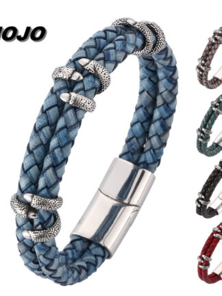 Купить Luxury Brand Men's Multilayer Genuine Leather Dragon Claw Charm Bracelet with Magnetic Buckle
