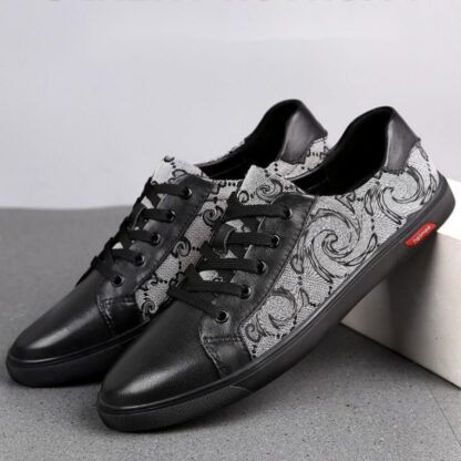 Купить Men Shoes Lace Up 2021 New Casual Sneakers PU Leather Fashion Outdoors Classic Comfortable Spring Autumn Concise Mixed Colors DH609