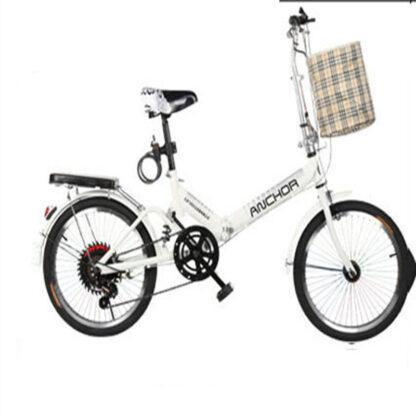 Купить Folding Bicycle 20 inch Single Speed Adult and Child Student's Shock-free Light Bicycle for Men and Women