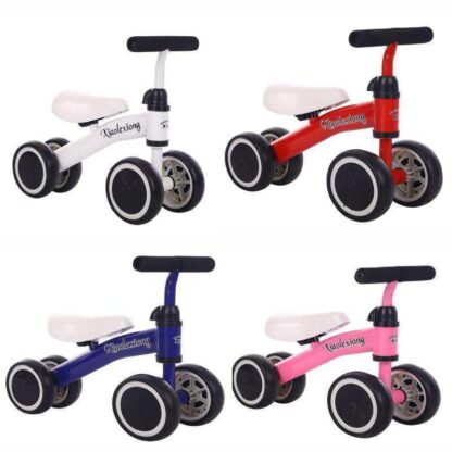 Купить Children's Bike Balance Slide Step Car 4 Wheel Bicycle 1-6 Years Baby Scooter Pedal Learning Walk Bicycle Toys Gift