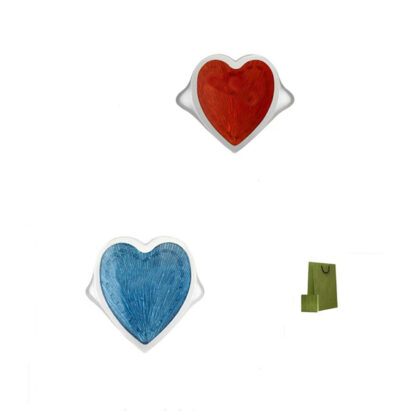 Купить Open Ring for Man Woman Fashion Womens Rings Enamel Heart-shaped Designer Jewelry Blue Red Color